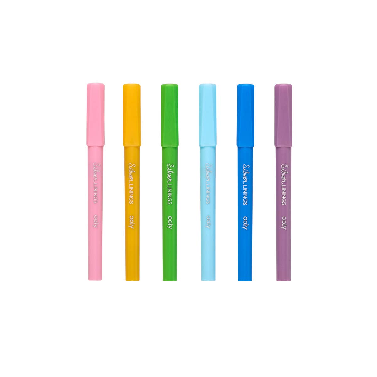 Silver Linings: Colorful Outline Markers (Set of 6)