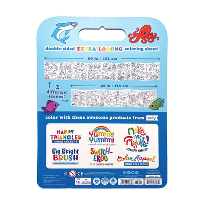 Color-A-Looong: Fold Out Coloring Book - Ocean Adventure
