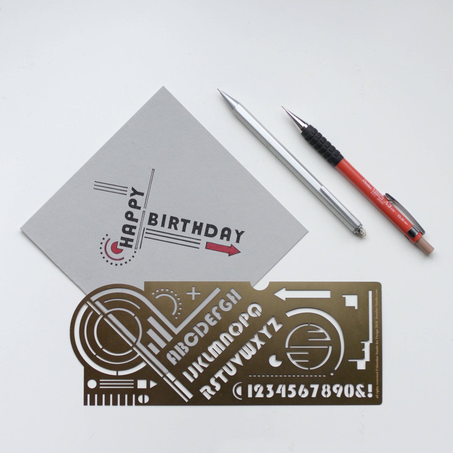 Bauhaus Design Stencil, Modern Journaling & Holiday Crafts