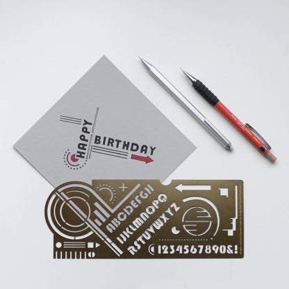 Bauhaus Design Stencil, Modern Journaling & Holiday Crafts