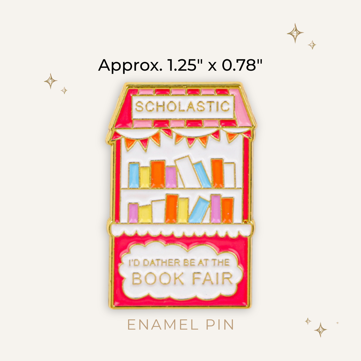 Scholastic Book Fair Enamel Pin