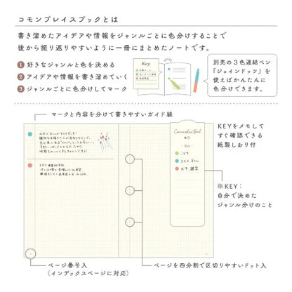 NOTEBOOK A6 COMMONPLACE BOOK BEIGE