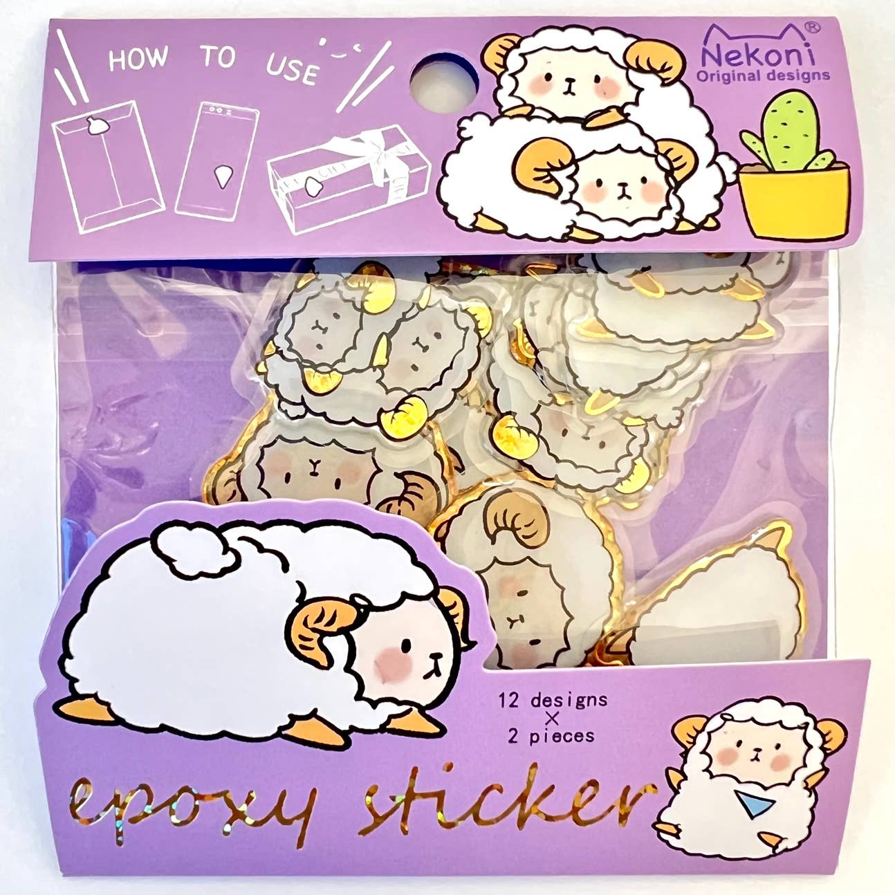 SHEEP SHINY STICKERS