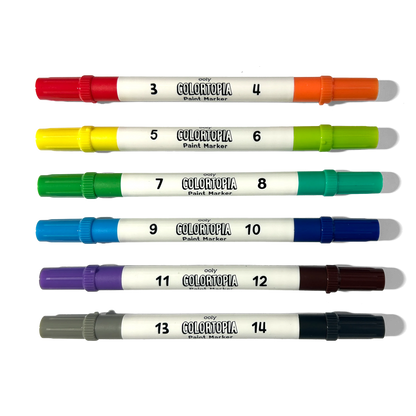 Colortopia: Paint Marker By Number Kit (Epic Adventures)
