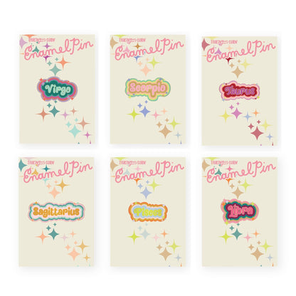 Zodiac Enamel Pins (astrology)