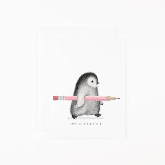 6 Pack Fuzzy Penguin Note