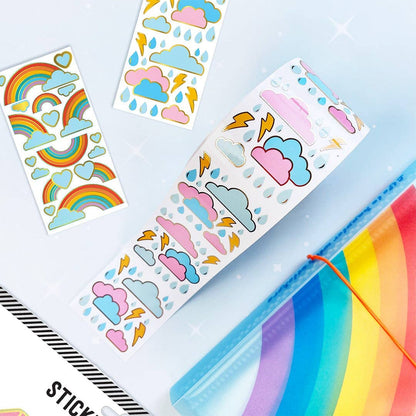 WS-Pastel Weather Stickers On The Roll