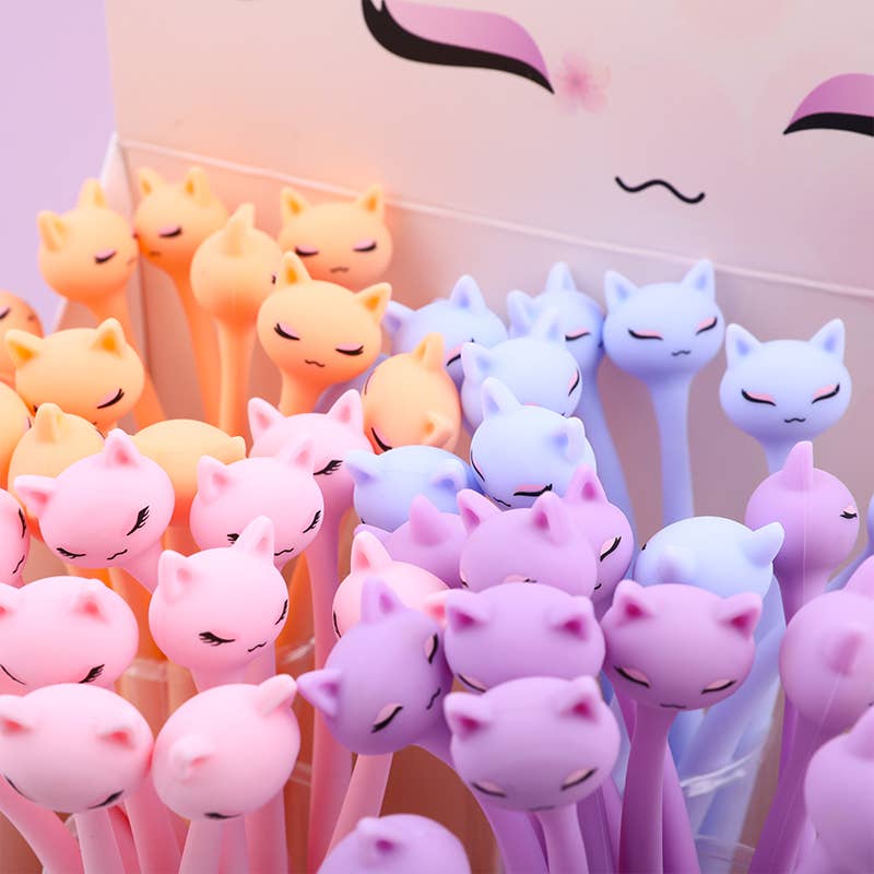 Pastel Cats Wiggle Gel Pen