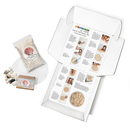 Day at the Beach - Kids Hand & Footprint Keepsake Craft