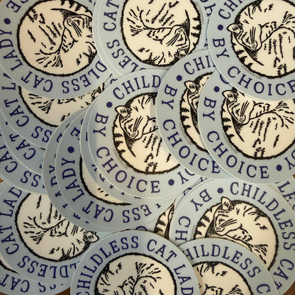 Childless Cat Lady STICKER