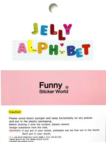 Jelly Alphabet Gel Stickers