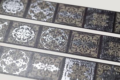 Gothic Patterns Foil Washi Tape