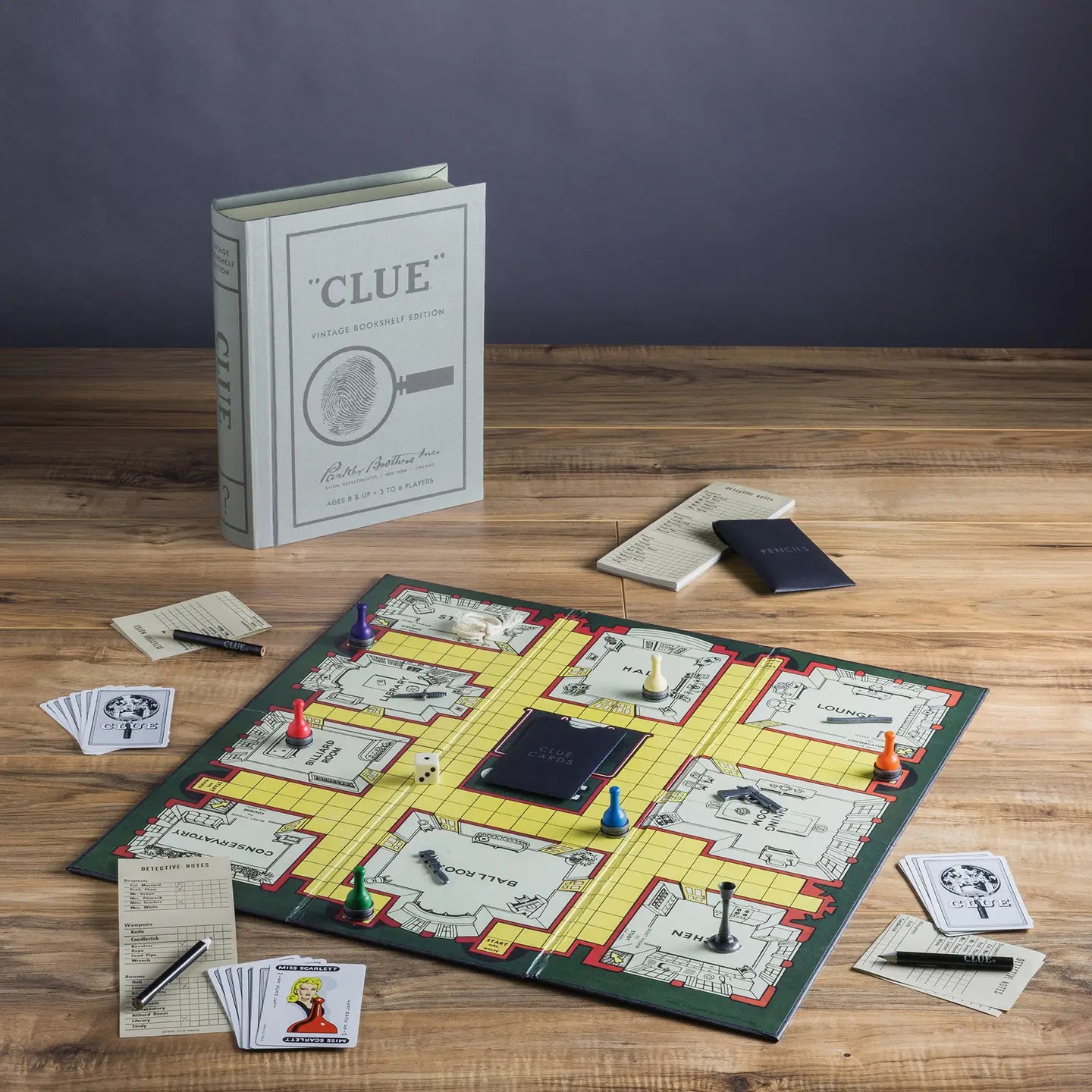 Clue Vintage Book Shelf Edition