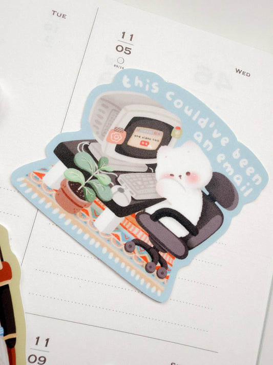Kuboandlucy Stationery Co | This Could've Been an Email Vinyl Sticker