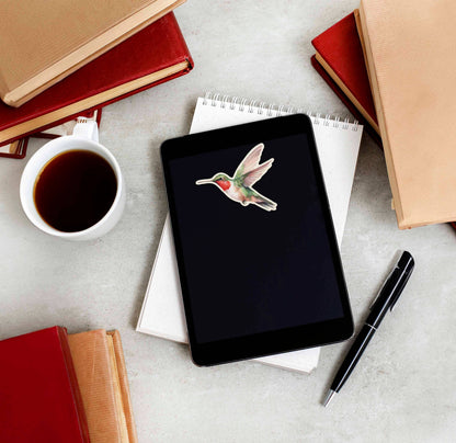 Hummingbird Sticker - Mini Birdwatching Decal