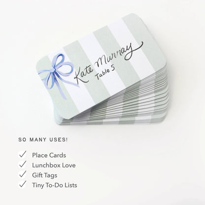 Pocket Notes™ - Blue Bow Stripes