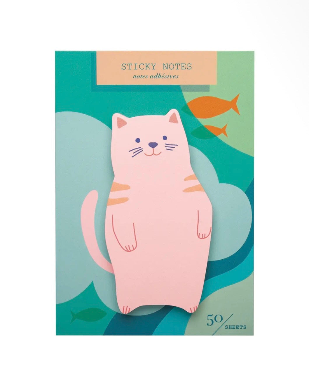 Gone Fishing Die Cut Sticky Notes