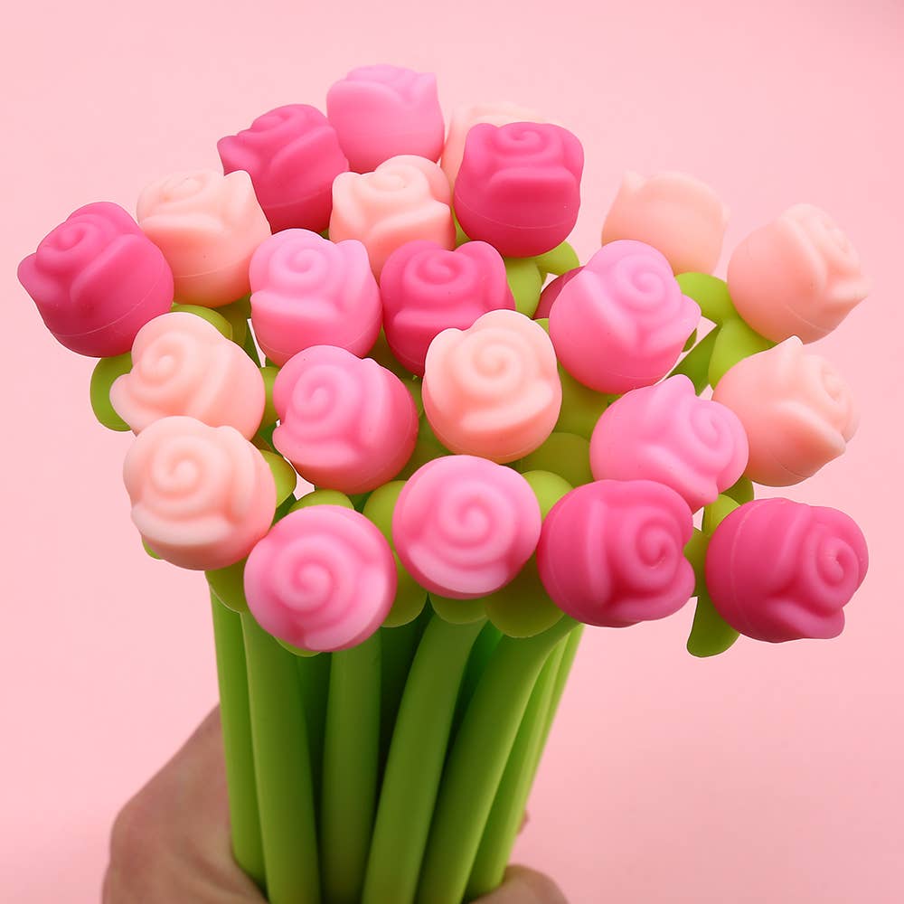 ROSE WIGGLE GEL PEN