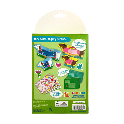 Tiny Tadas! Note Cards & Sticker Set (Playful Pup)