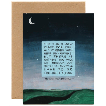 New Unknowns — Morgan Harper Nichols Quote, Sympathy, Encouragement Card