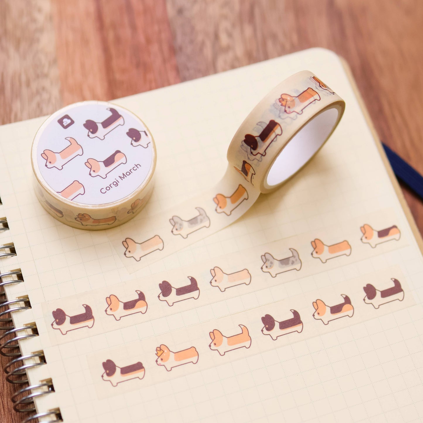 Washi Tape - Corgi March