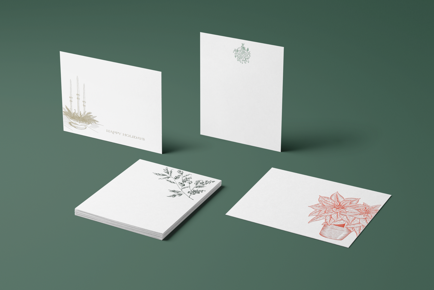 Happy Holidays Flat Card Pack