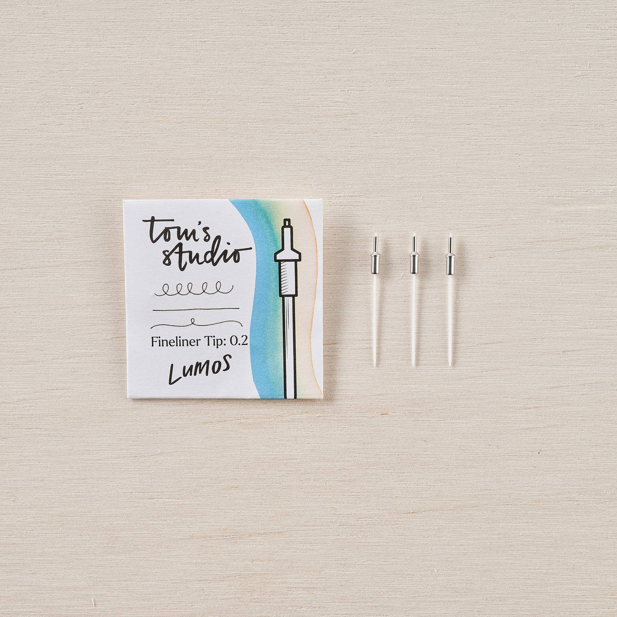 Lumos Studio fineliner tip 0.2 set, pack of 3 with white-bodied markers