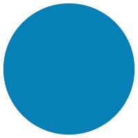 Blue ink color swatch circle