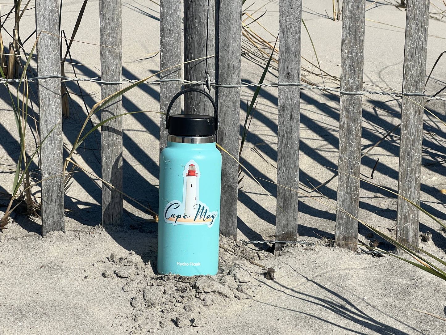 Cape May NJ Sticker with Cape May Lighthouse