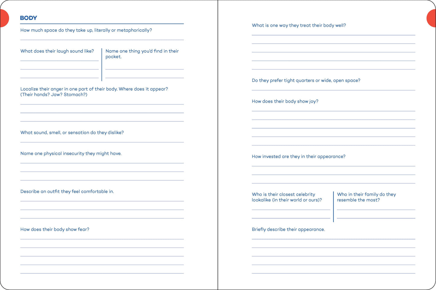 A Writer’s Journal for Creating Characters