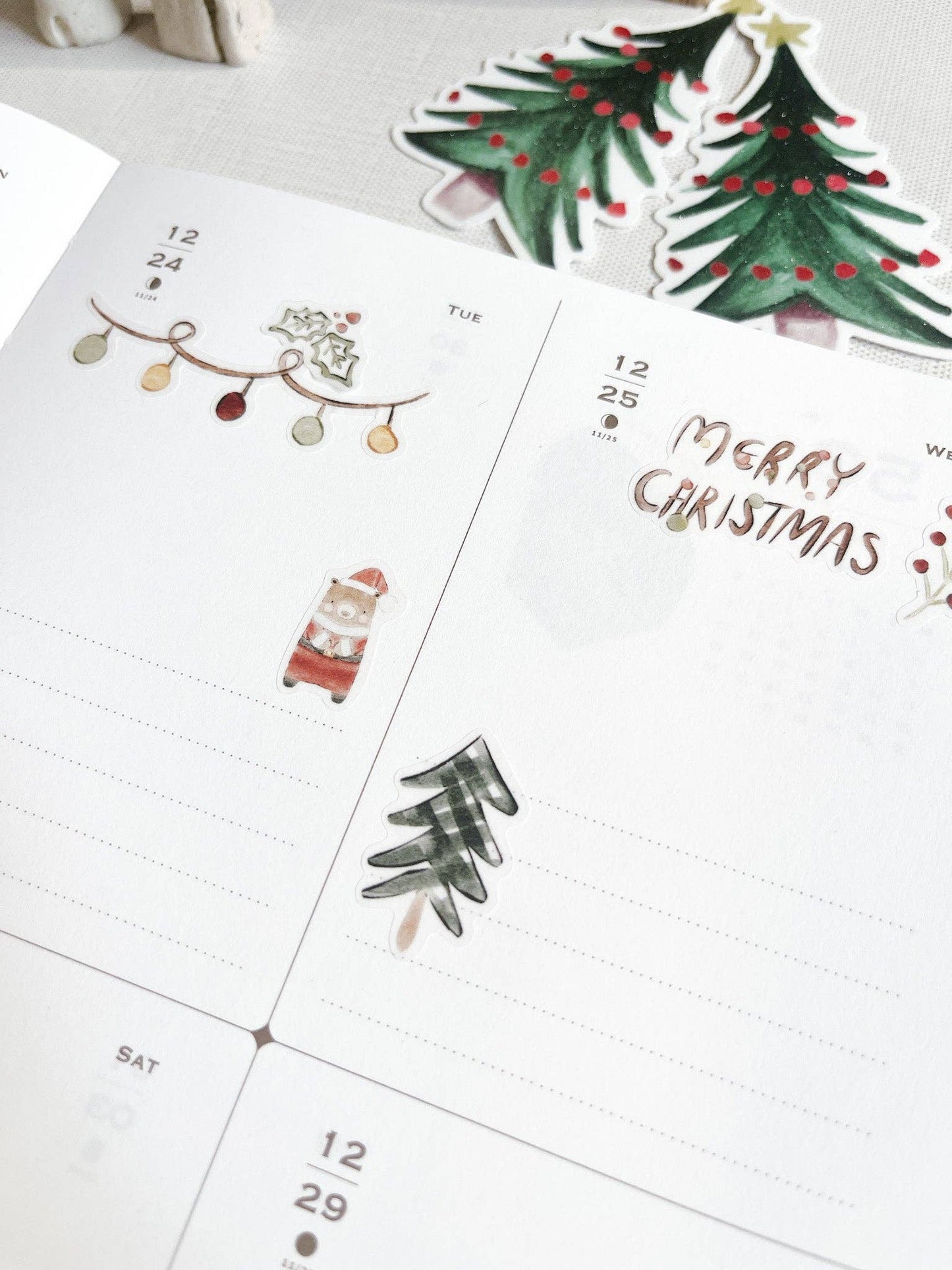 Christmas Elements  Washi Sticker Sheet