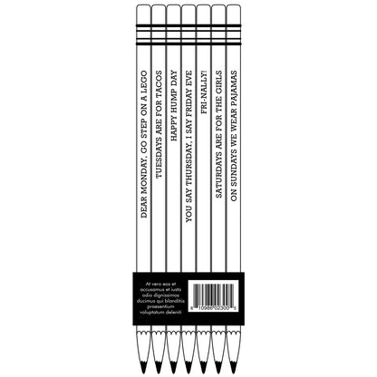 Hello Week Pencil Set