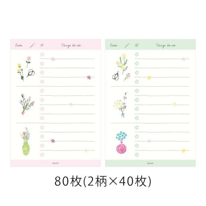 TO DO MEMO PAD DRIED FLOWER