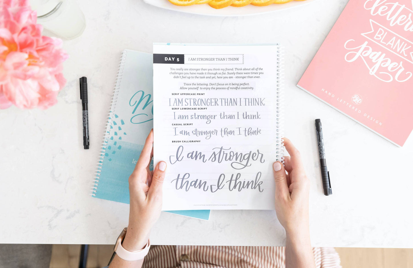 Daily Mindful Lettering: Peace & Calm Edition