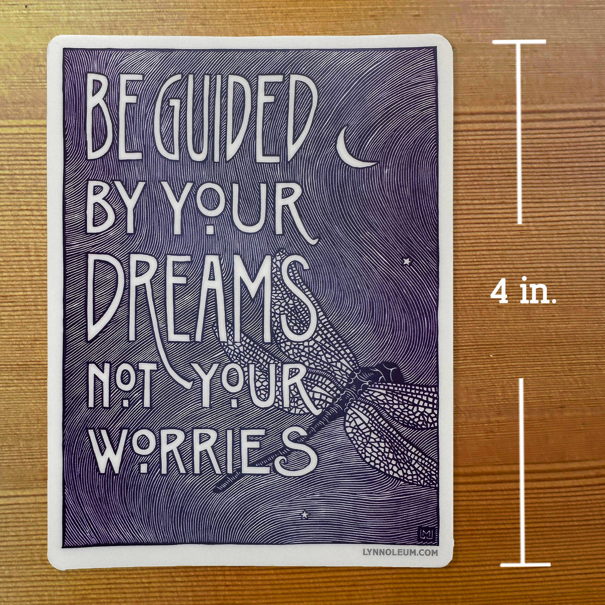 Guided By Dreams Quote STICKER