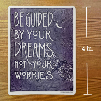 Guided By Dreams Quote STICKER
