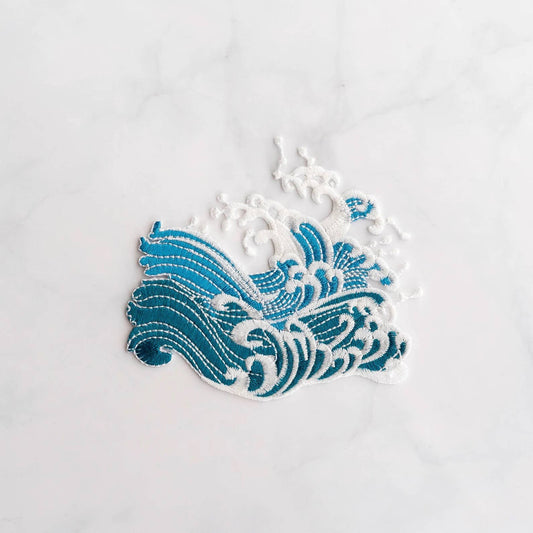 Ocean Wave, Sea Wave Patch - Iron on Patch