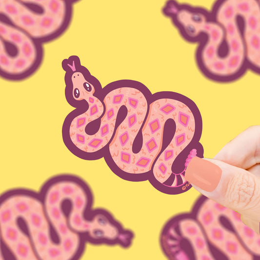 Slithering Rattlesnake Vinyl Sticker