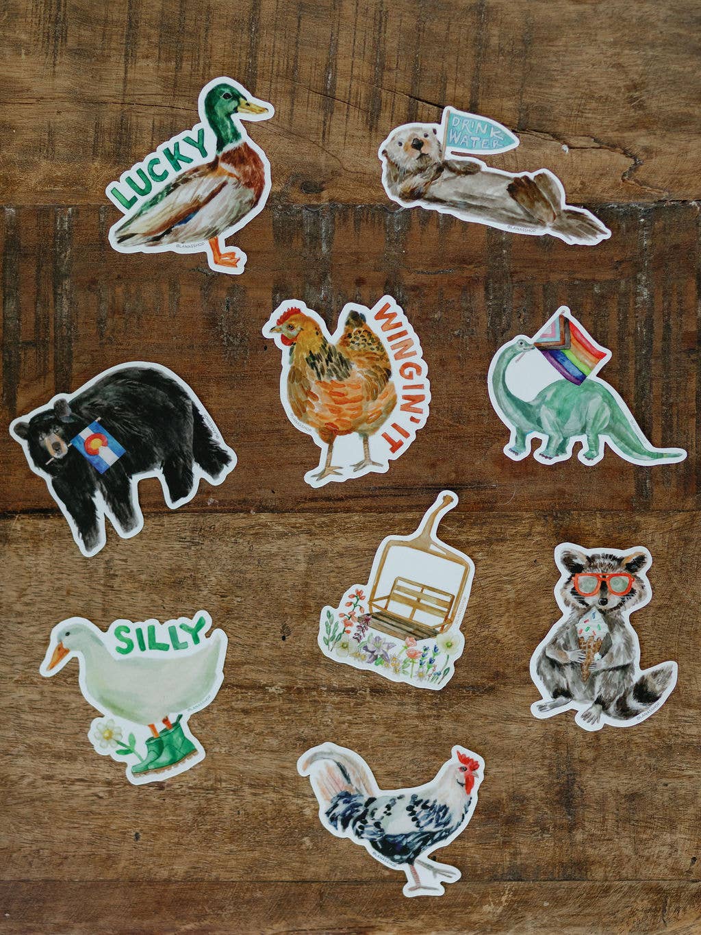 Otter Drink Water Reminder Sticker