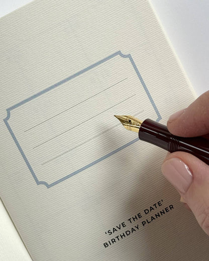 'Save the Date' Notebook Birthday Planner
