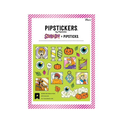 Pipstickers Scooby-Doo glow-in-the-dark sticker pack with assorted Halloween icons