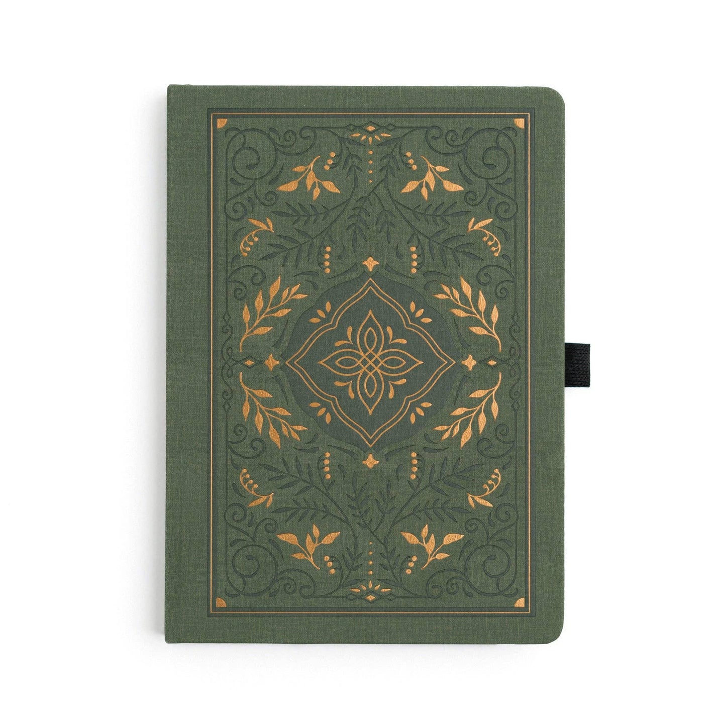 Storybook In Vintage Olive Dot Grid Notebook