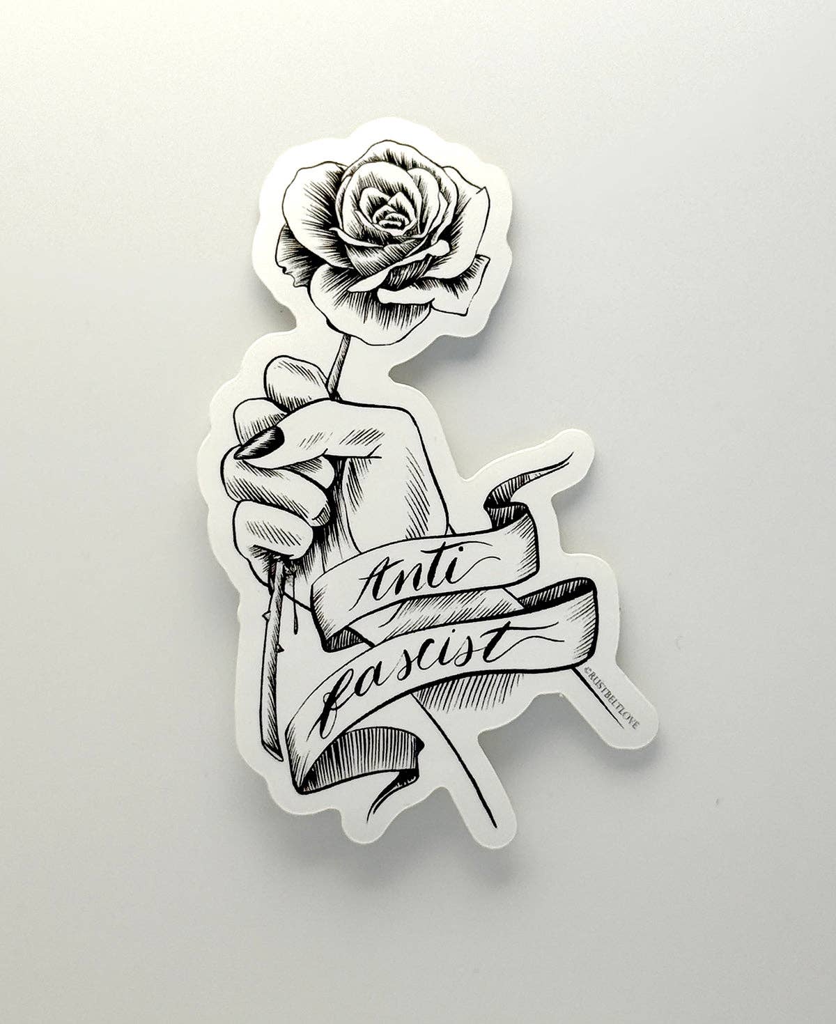 Anti Fascist Sticker - 4"