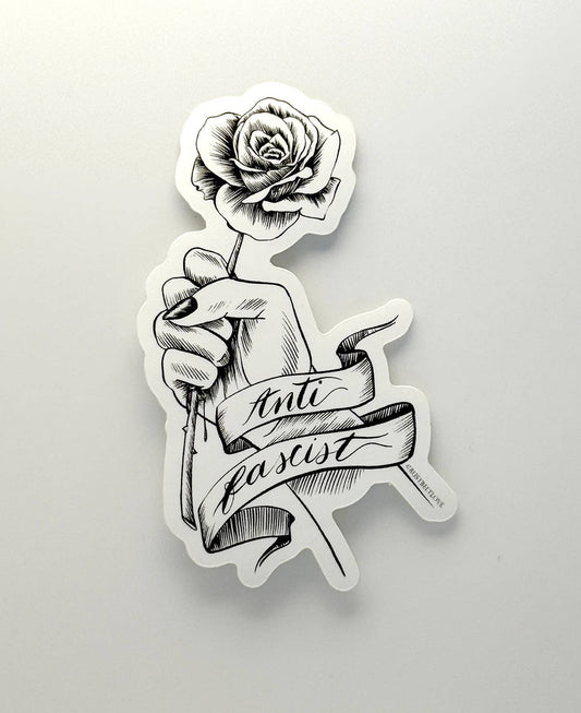 Anti Fascist Sticker - 4"