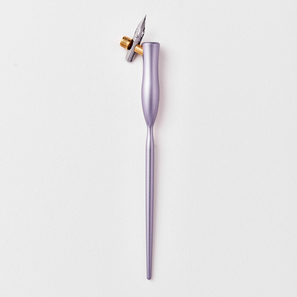 Flourish calligraphy pen with lilac body and gold nib