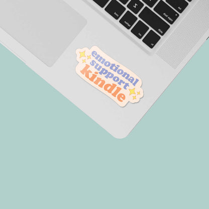 Emotional Support Kindle Book Sticker - Cute Reading Decal