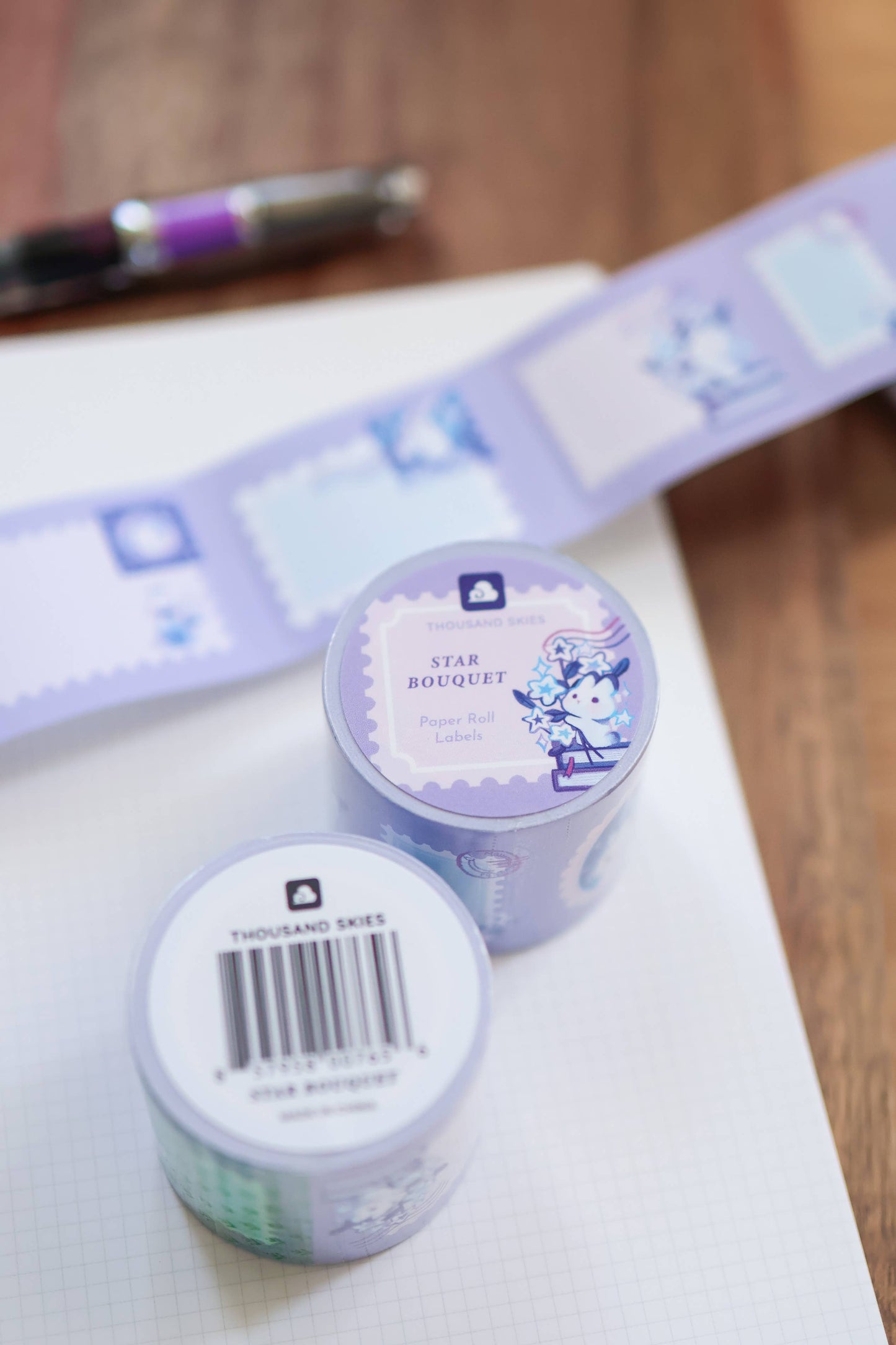 Paper Roll Labels (Kiss Cut) - Star Bouquet