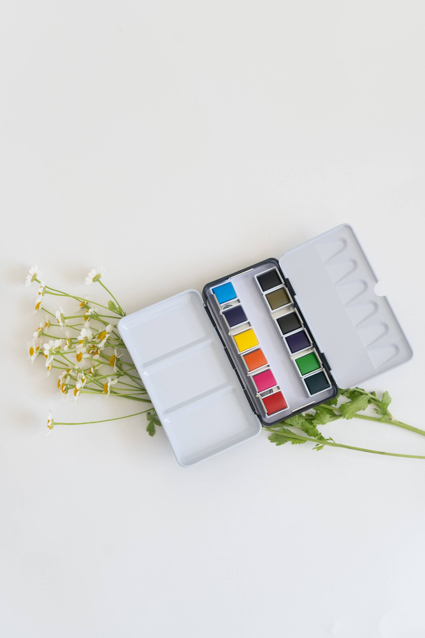 12 Color Mini-Travel Watercolor Paint Palette