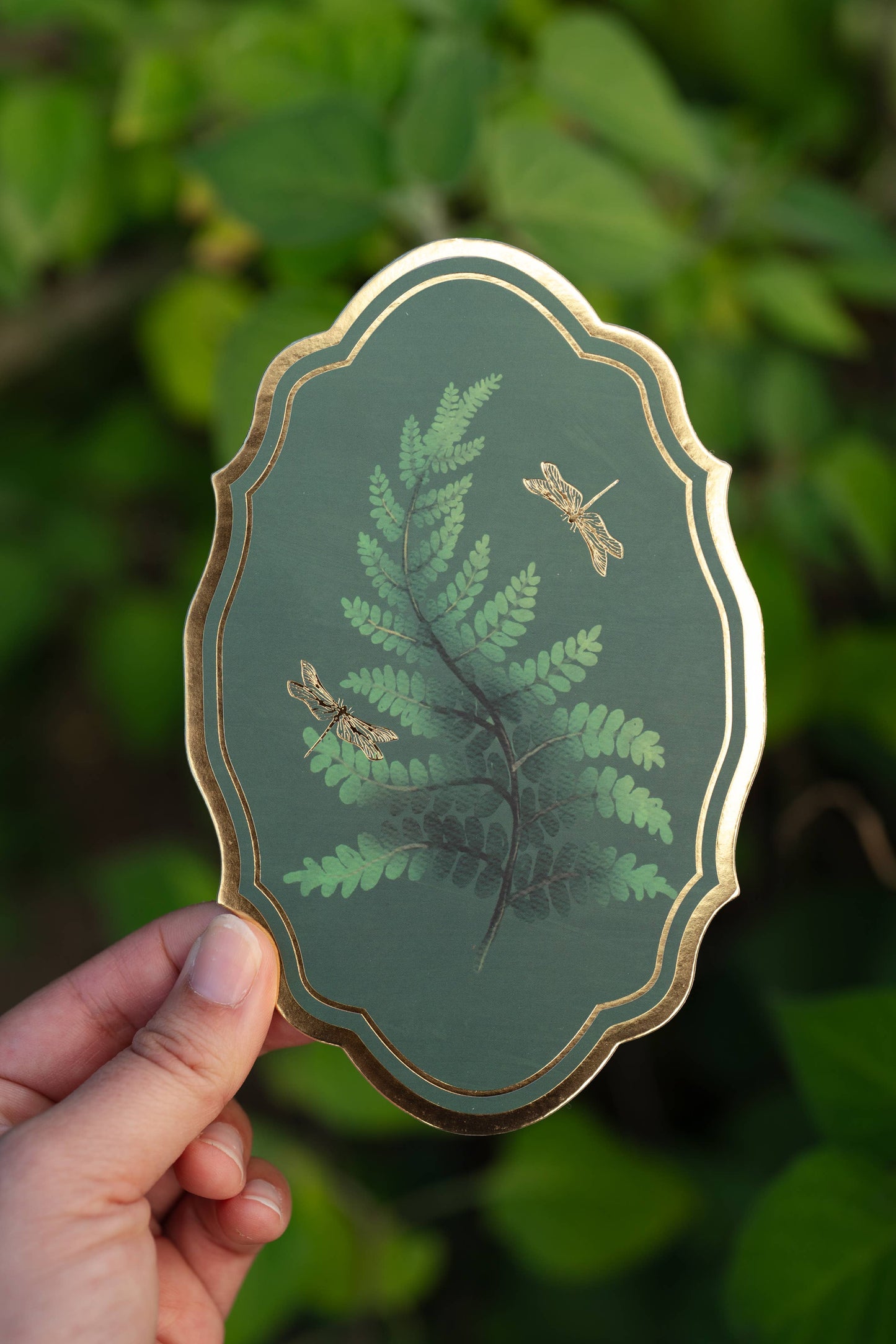 Emerald Fern Gold Foil Bookmark | Bookish Romantasy