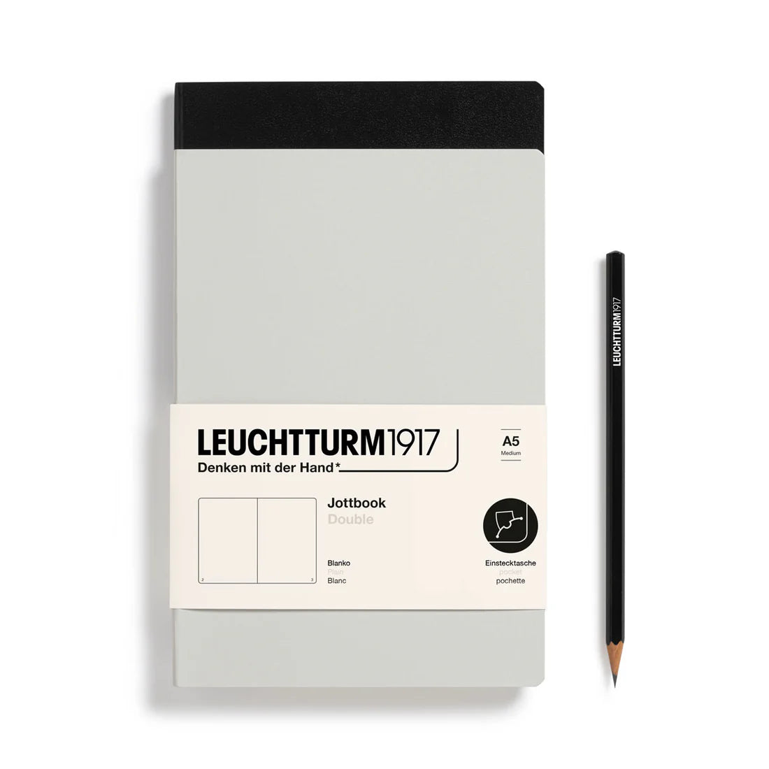 Leuchtturm 1917 - Jottbook Double, 59 numbered pages, Pack of 2 A5